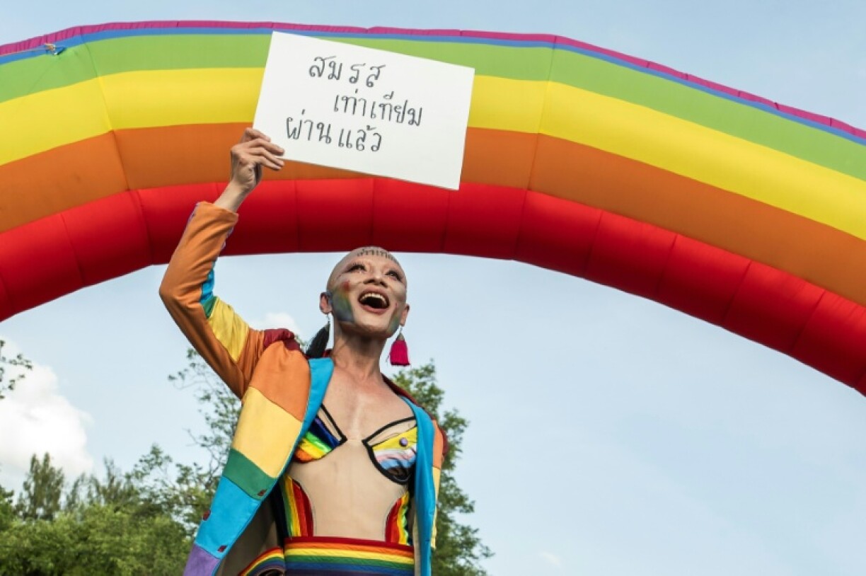 There were celebrations after Thailand legalised same-sex marriage in January