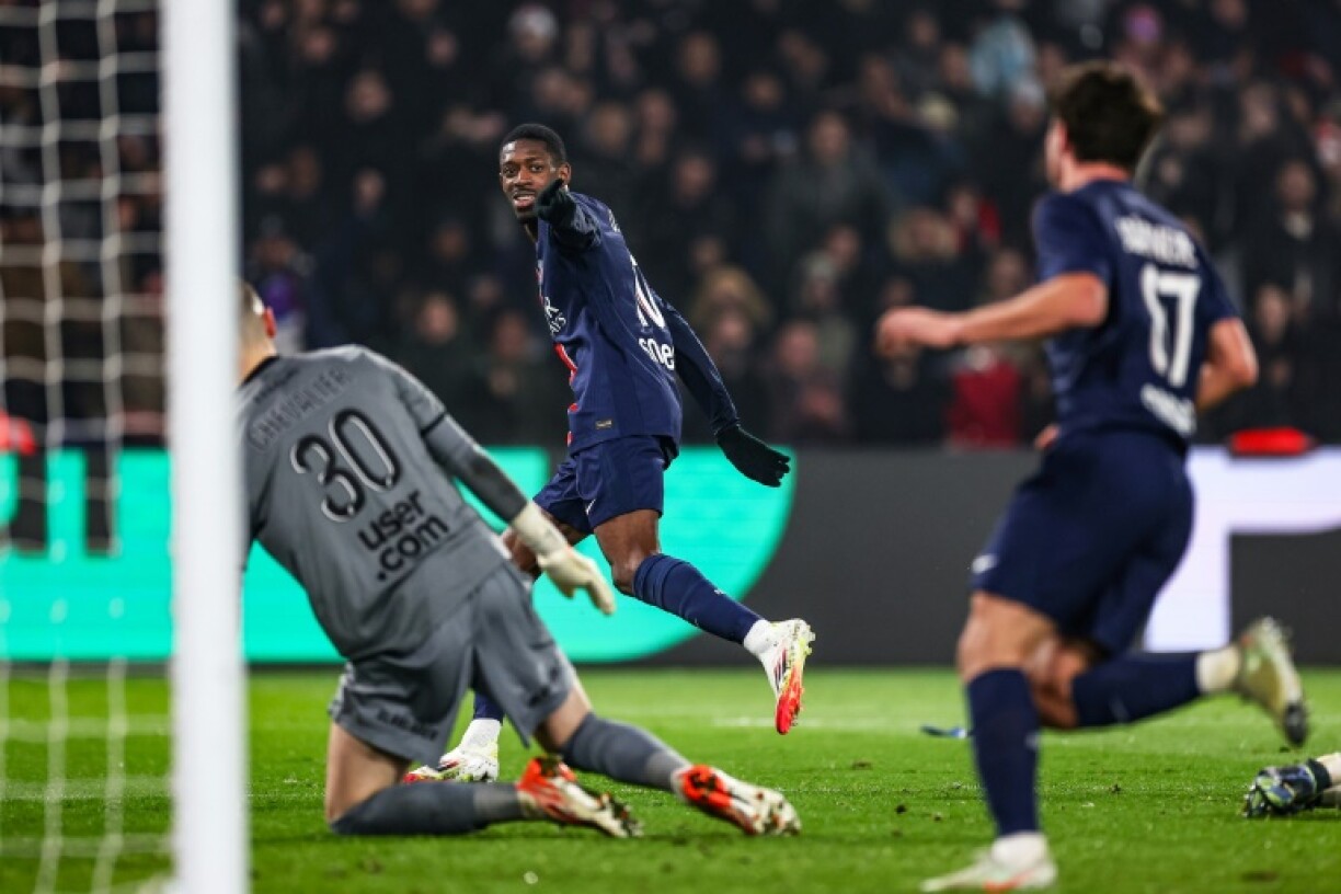 Ousmane Dembele scored his league-leading 18th goal in the win over Lille