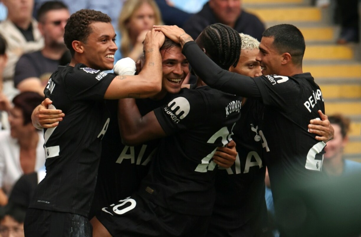 Tottenham won 2-0 at Man City