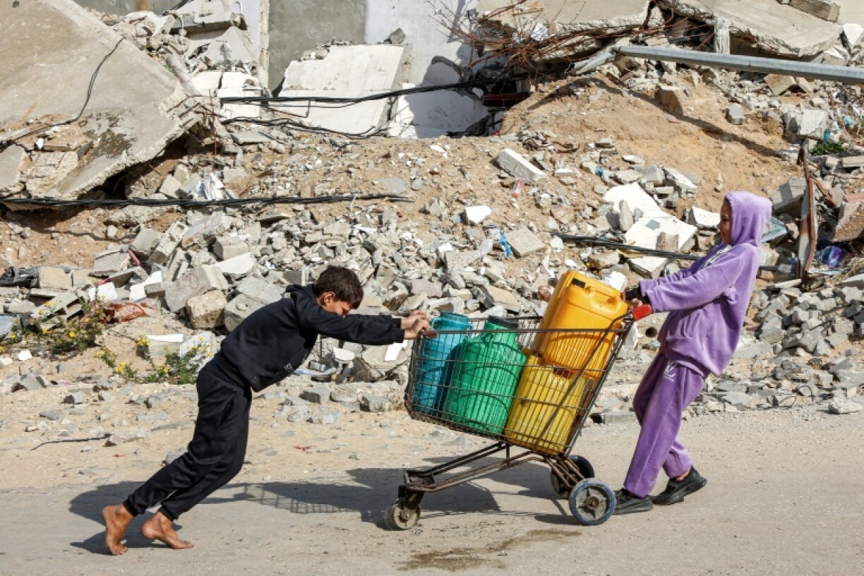 Palestinians in war-ravaged Gaza have struggled to secure basic necessities, including food and clean water
