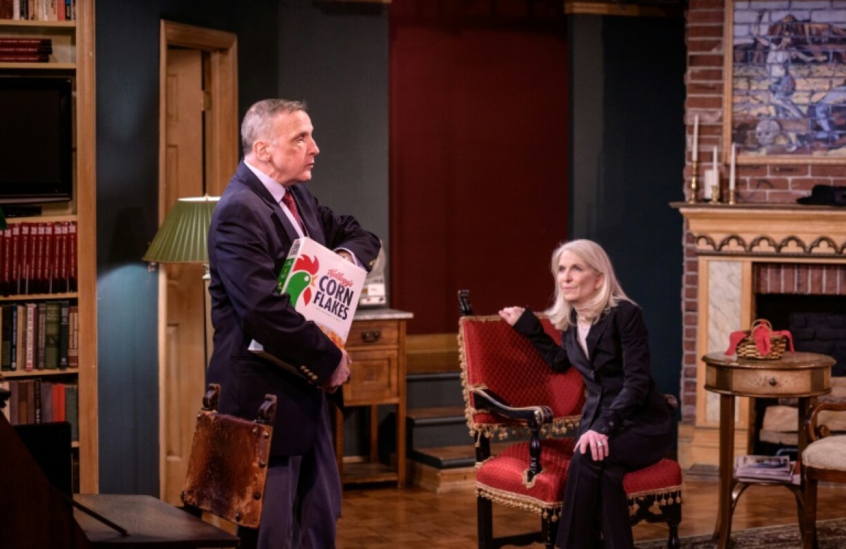 Charles Geyer et Catherine Russell durant une représentation de la pièce