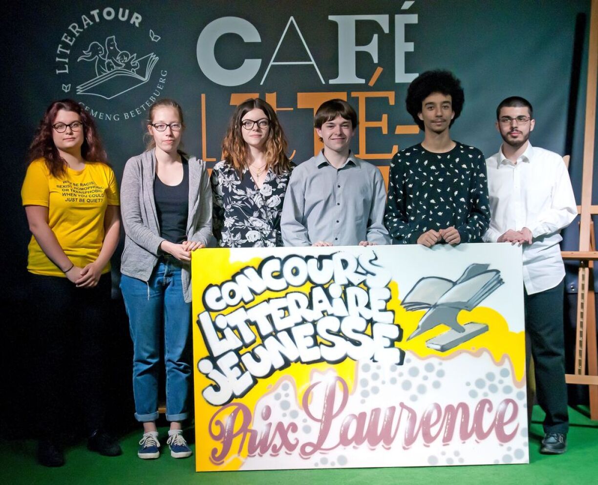 D'Laureaten an der Kategorie 18-26 Joer: Céline Frick, Anouk Schreiner, Sandra Wolter, Romain Haas, Camal Tahireddine, Fernando Martins da Mota