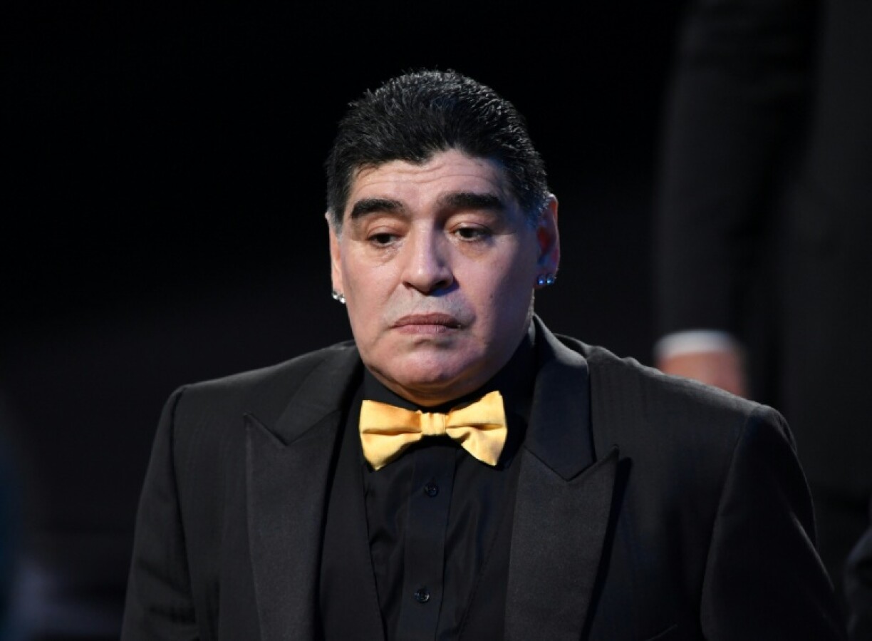 L'ancien footballeur Diego Maradona à Moscou, le 1er décembre 2017