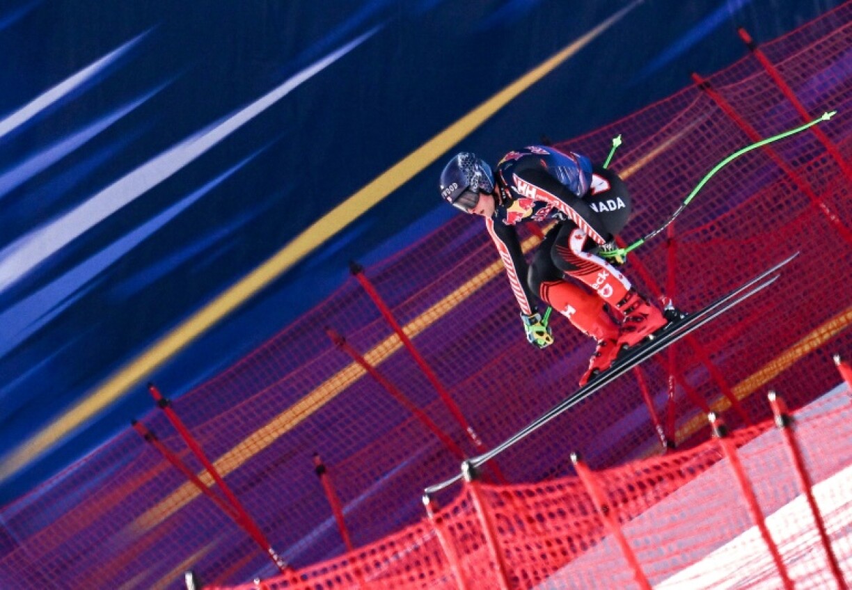 Canada's Brodie Seger races during a training session