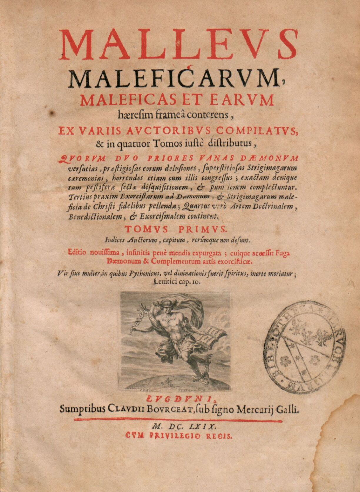 Malleus maleficarum, a handbook on witchcraft, c. 1486.