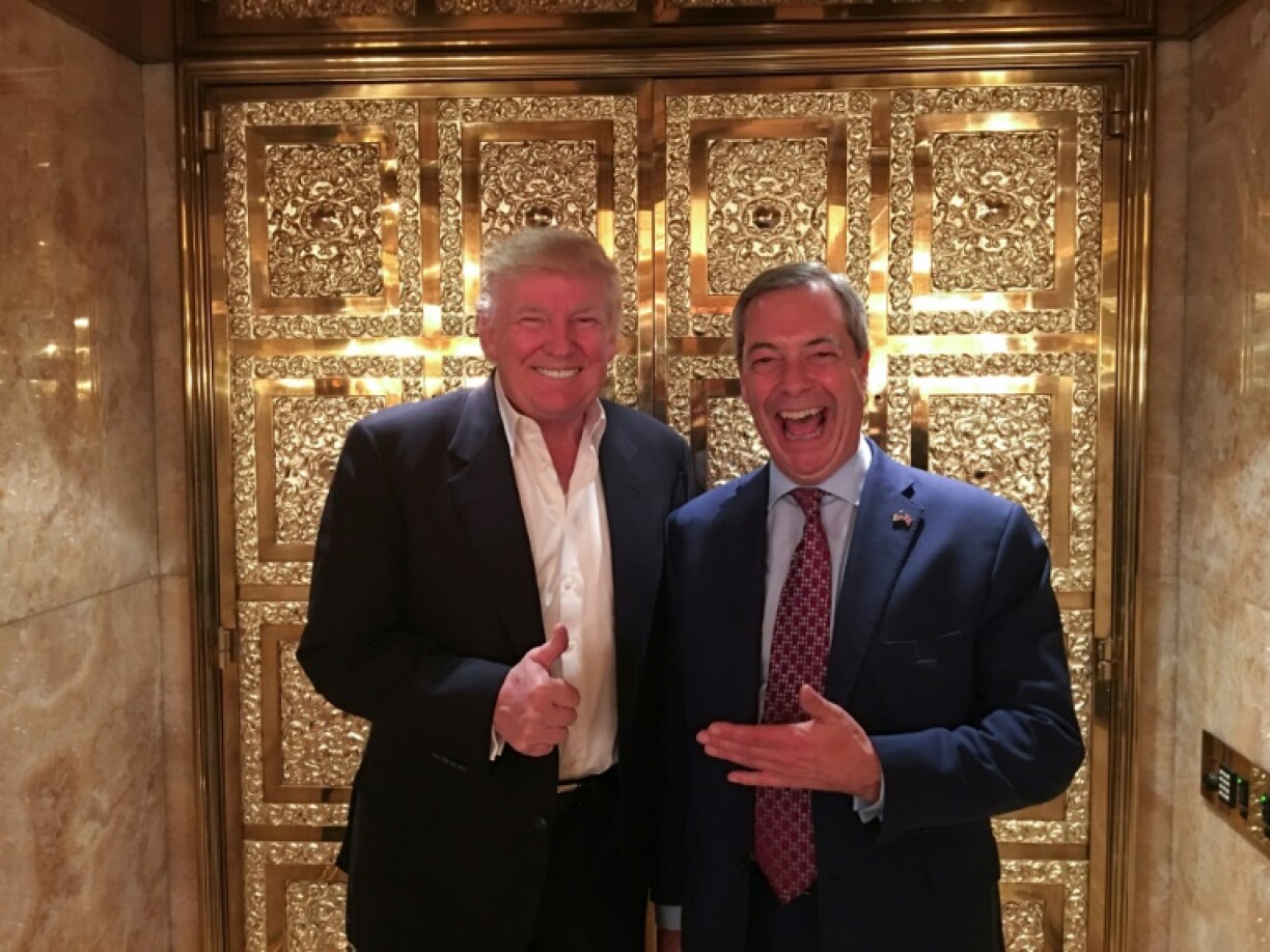 Former US president Donald Trump dubbed Nigel Farage 'Mr Brexit'