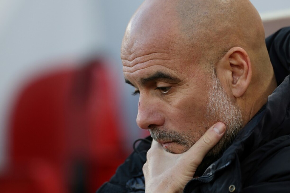 Man City manager Pep Guardiola has endured the worst run of results in his managerial career