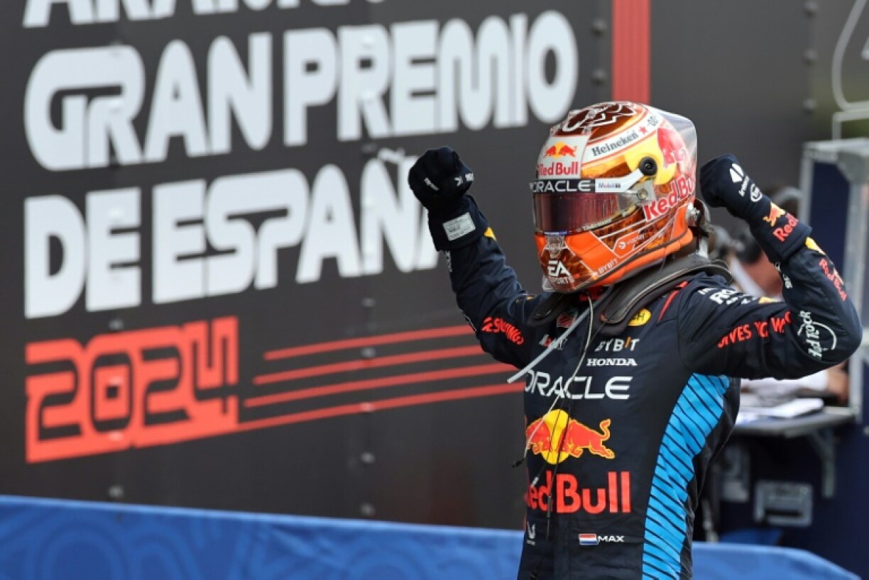 Max Verstappen winning in Spain last year