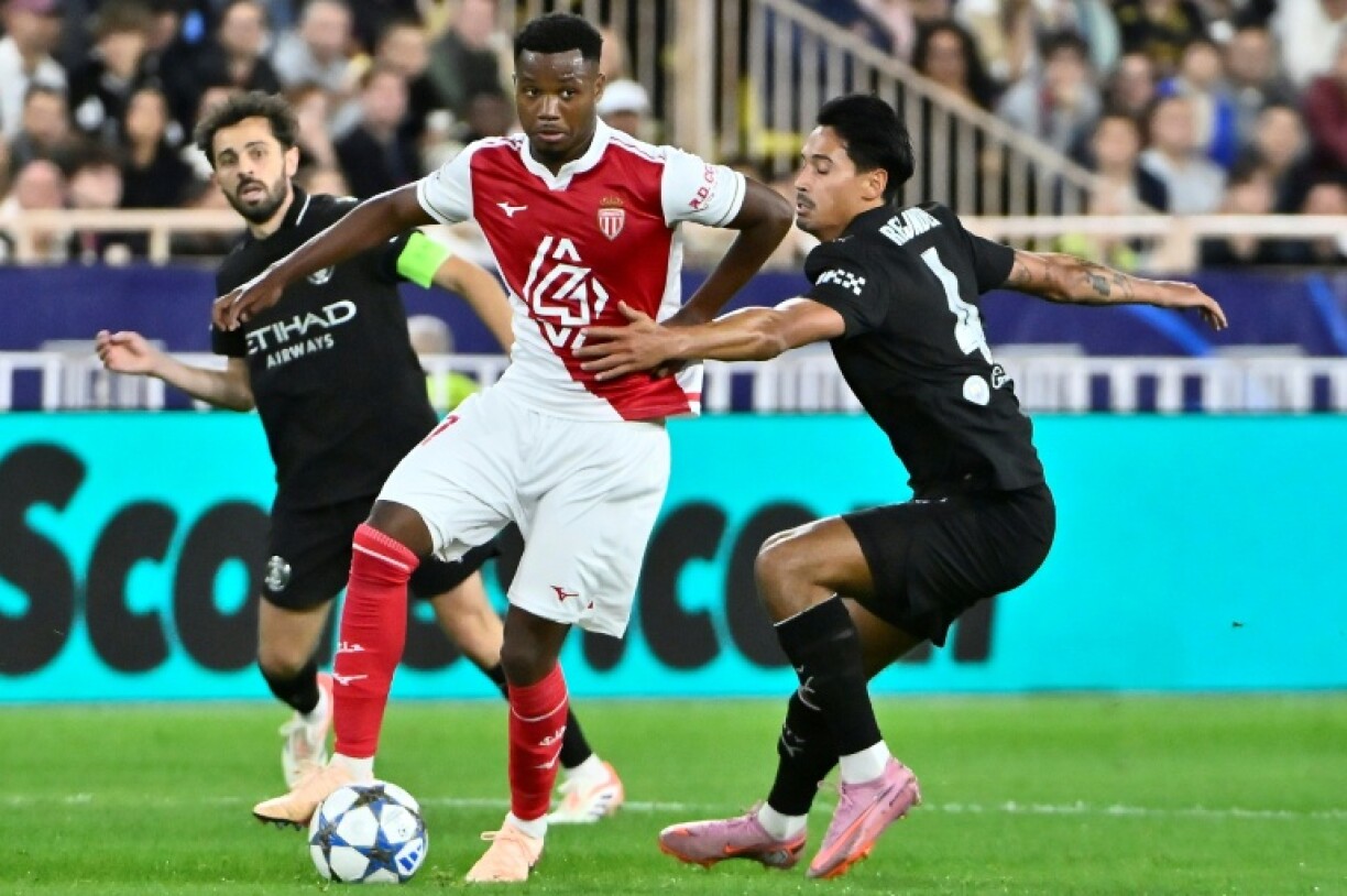 Ansu Fati in action for Monaco against Manchester City in the Champions League this week