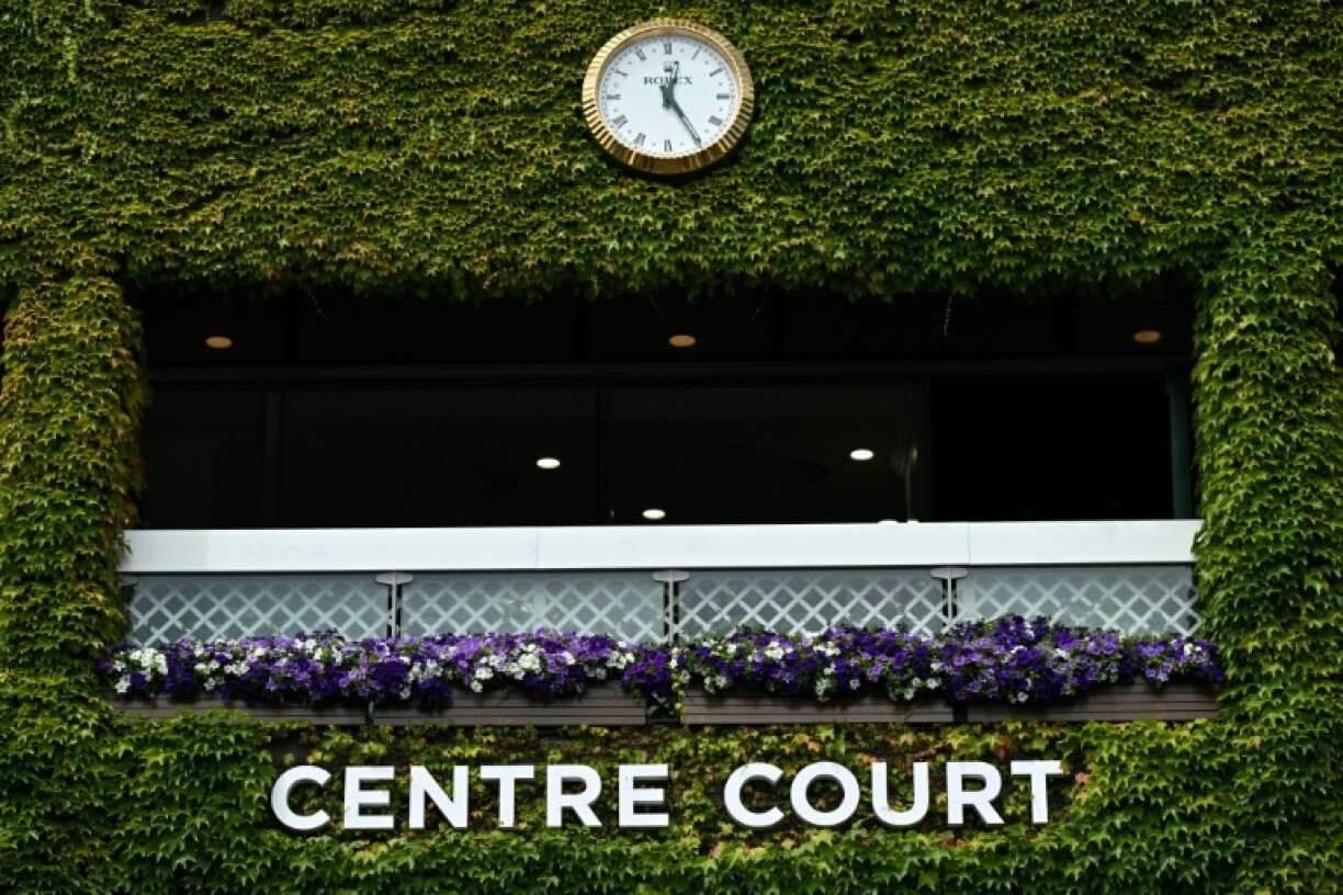 Boston ivy scales the walls of Wimbledon's Centre Court