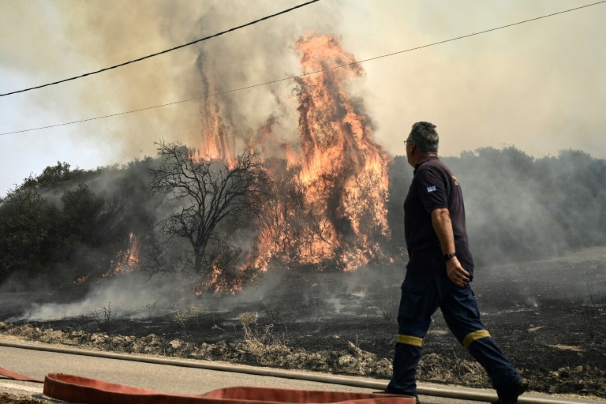 De Bëschbrand an der Géigend vun Alexandroupoli.