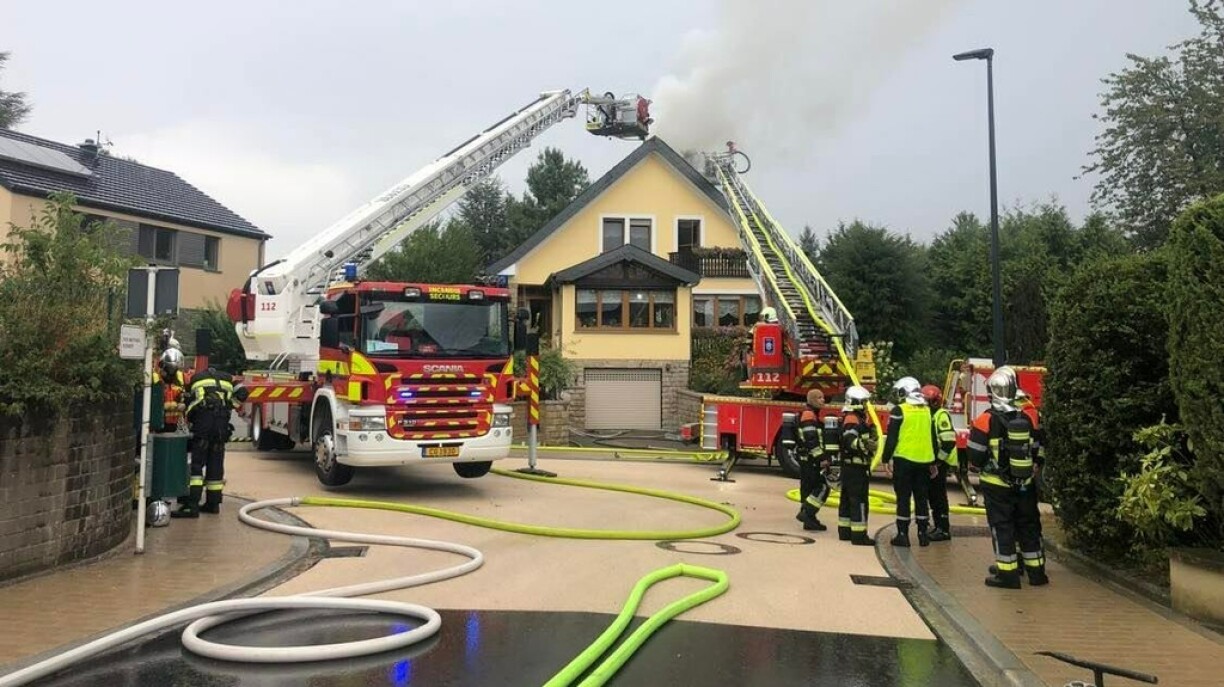 Une photo prise sur les lieux de l'incendie le 31 août 2022