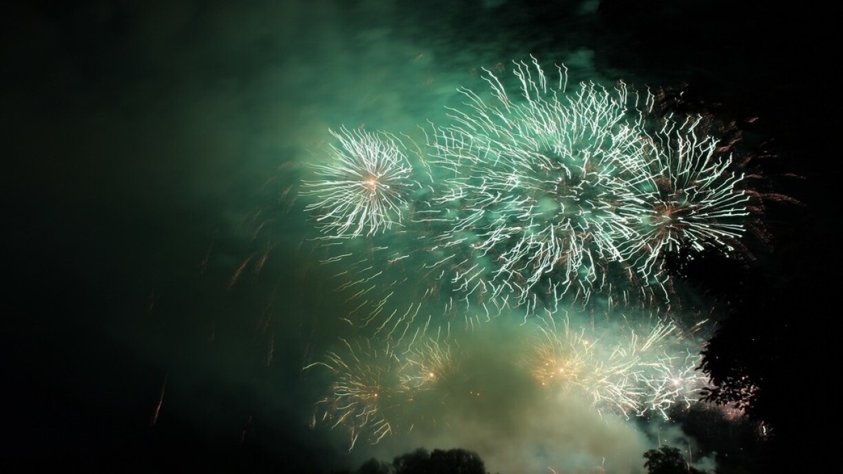 Fireworks for National Day in 2016.