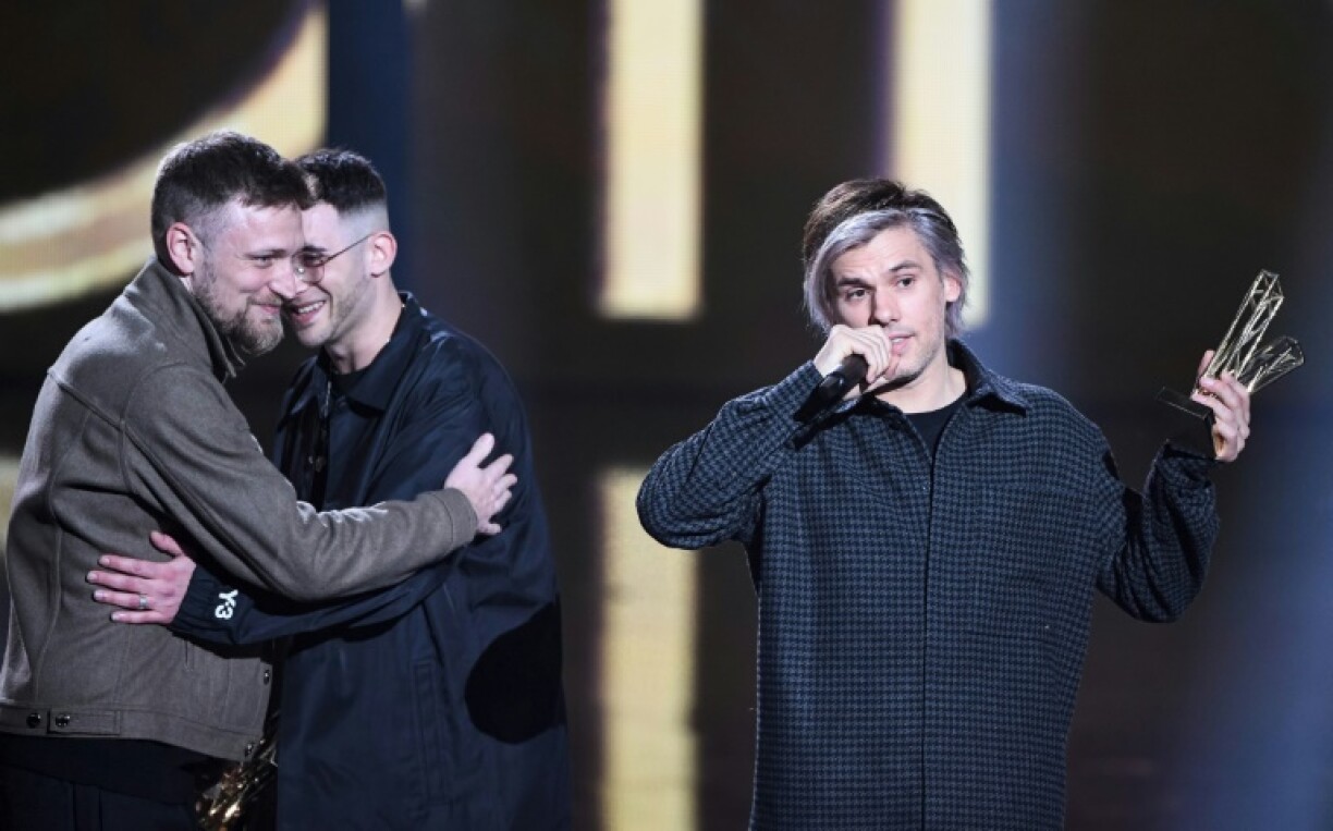 Le rappeur Aurélien Cotentin, alias OrelSan, pendant la cérémonie des Victoires de la musique, le 11 février 2022 à Boulogne-Billancourt