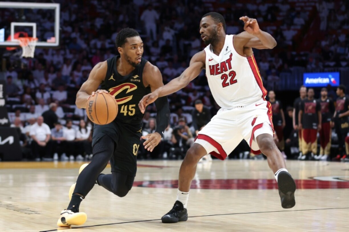 Cleveland's Donovan Mitchell led a historic NBA playoff victory over the Miami Heat