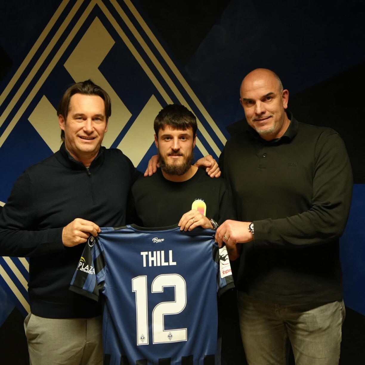 De Vincent Thill bei senger Presentatioun zu Mannheim.