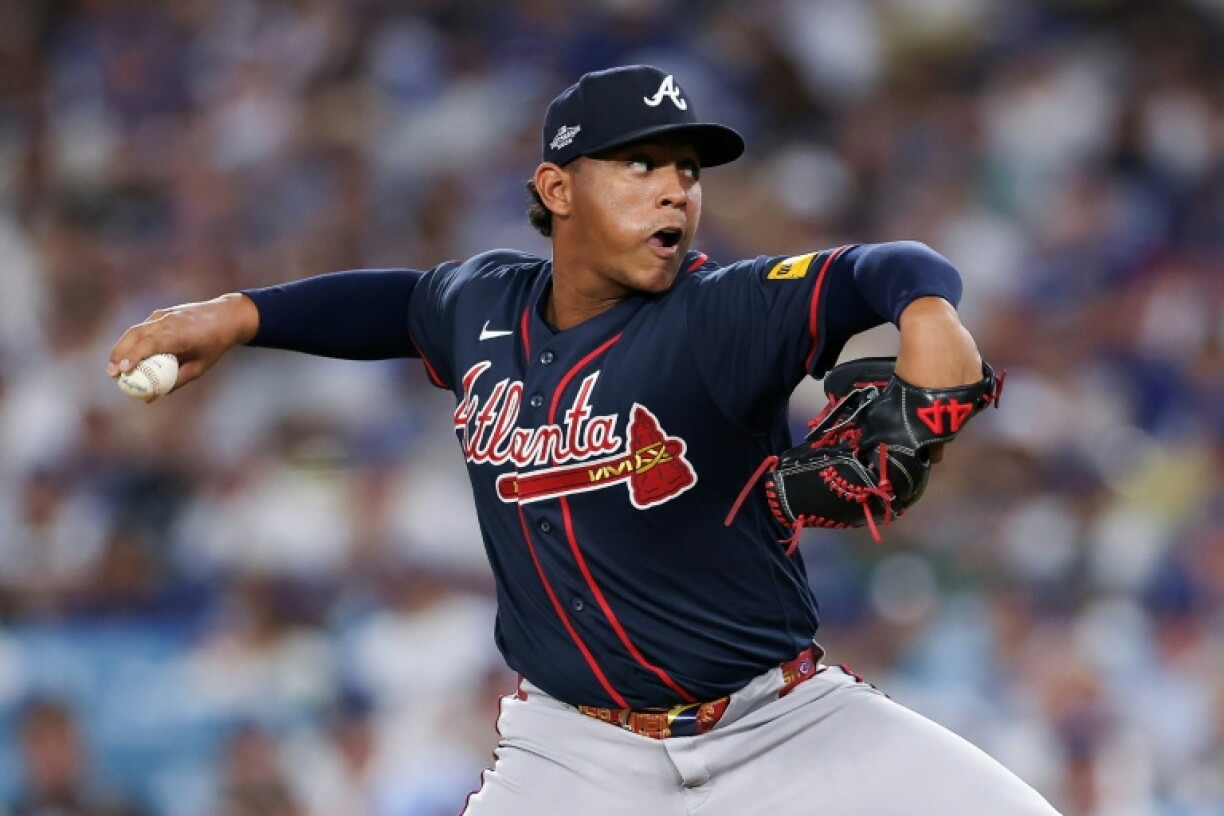 Atlanta reliever Didier Fuentes played a crucial role in shutting down the Los Angeles Dodgers offense in a series-leveling victory