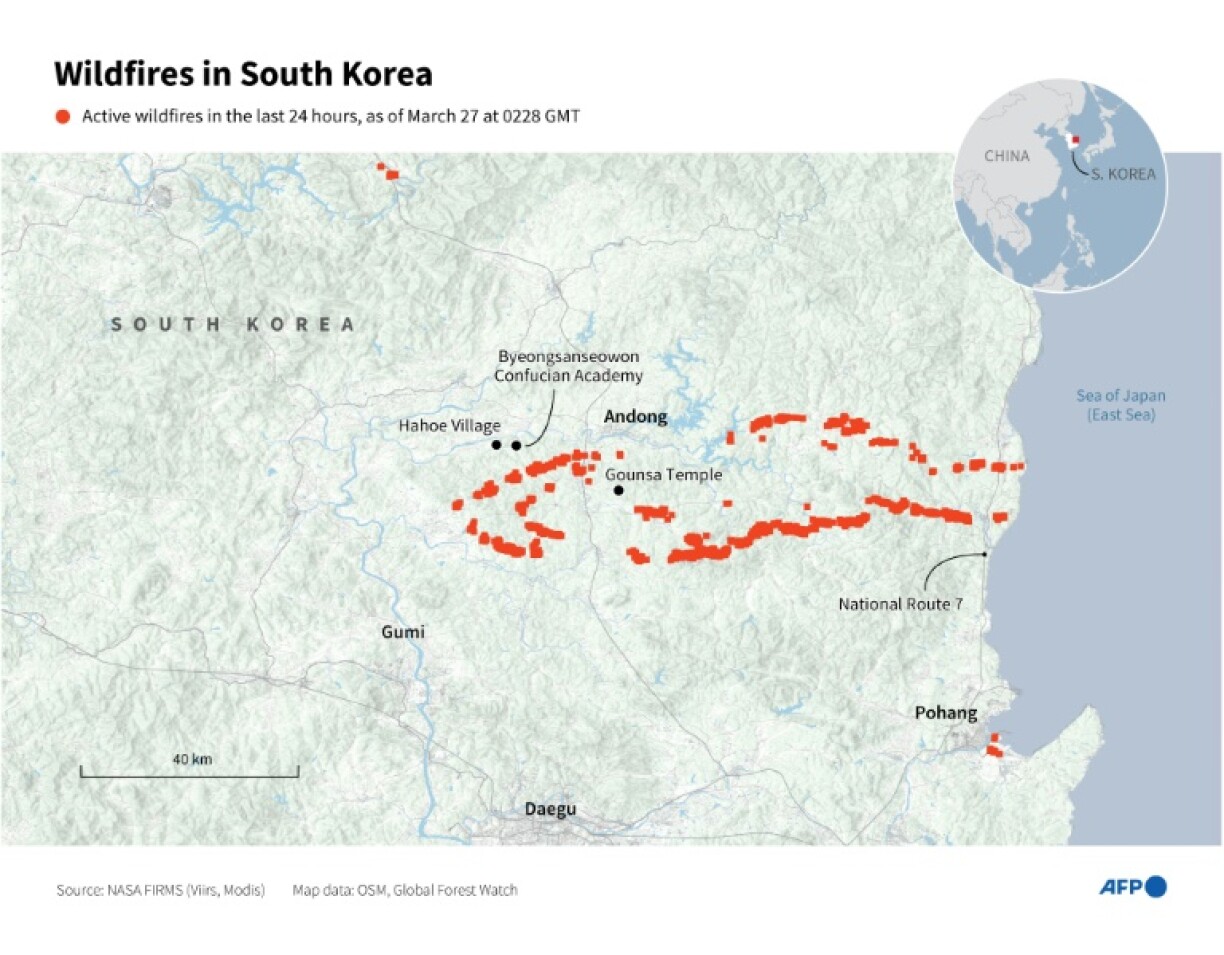 Wildfires in South Korea