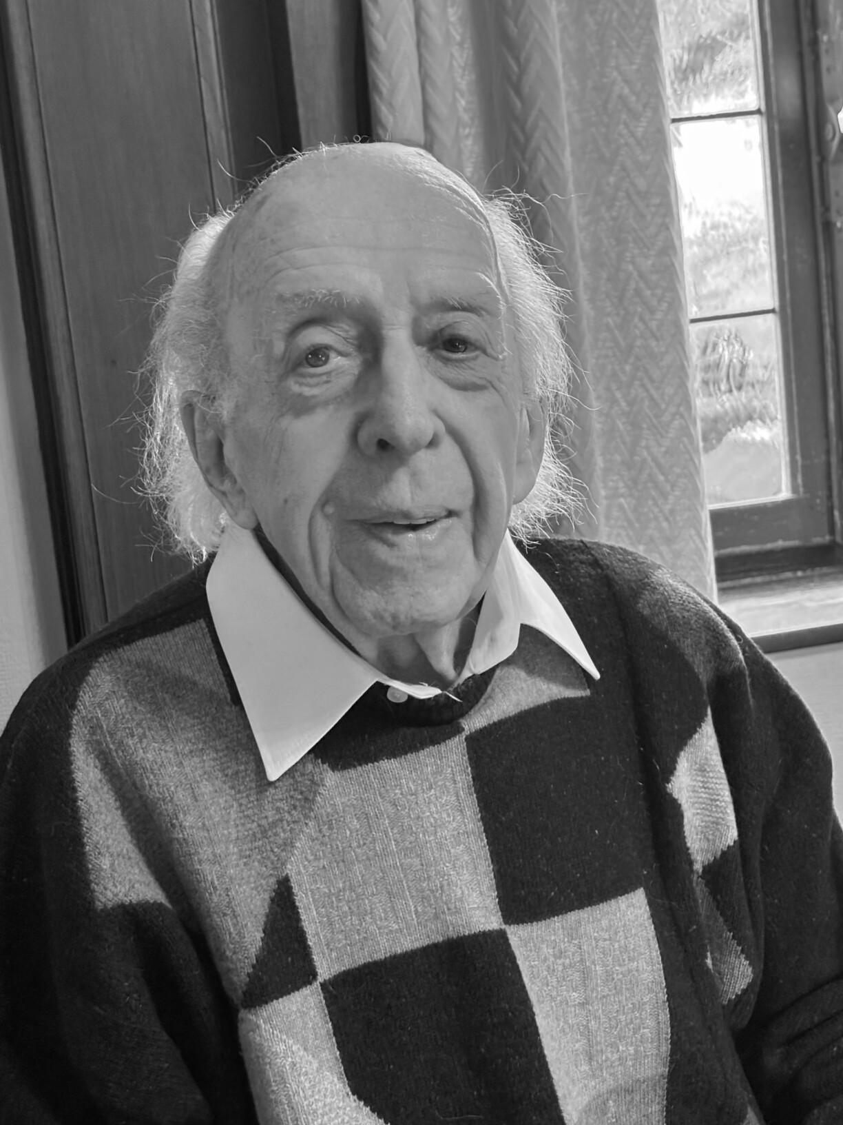 Eng Foto vum Fernand Fox op sengem 90. Gebuertsdag am Januar 2024.