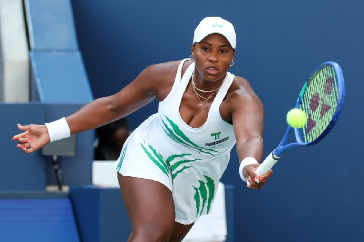 American tennis player Taylor Townsend wore her own TT brand at the US Open