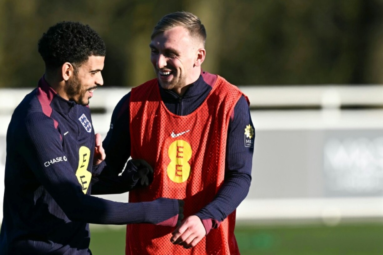 Morgan Gibbs-White (left) has been drafted in to Thomas Tuchel's first England squad