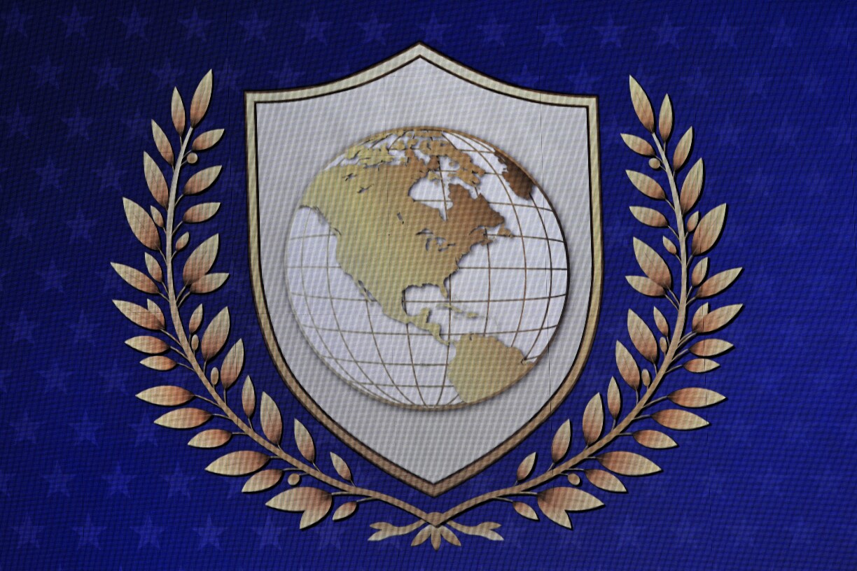 De Logo vum "Board of Peace"