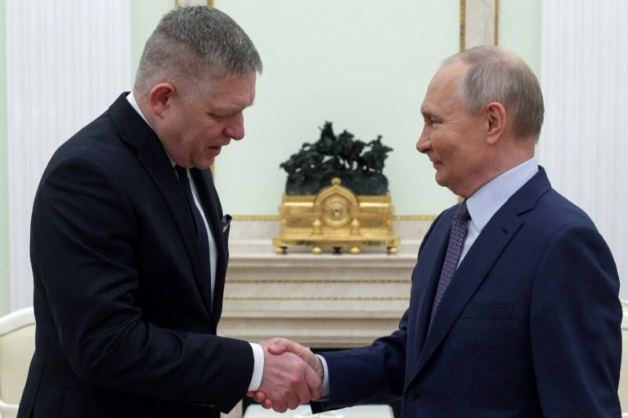 Kremlin insider Pavel Zarubin posted a short video showing the two leaders smiling and shaking hands