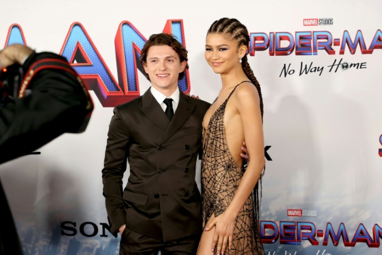 Actor Tom Holland (L) and Zendaya are among the star-studded cast of Christopher Nolan's epic adaptation 'The Odyssey'