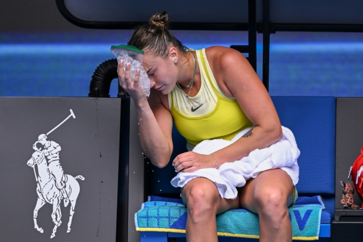 Aryna Sabalenka overcame service woes to make the Australian Open third round