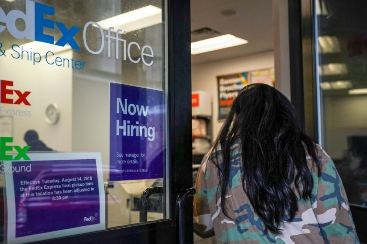Data showing US private sector hiring has fallen to a 14-year low dampened sentiment but increased expectations of an interest rate cut next month
