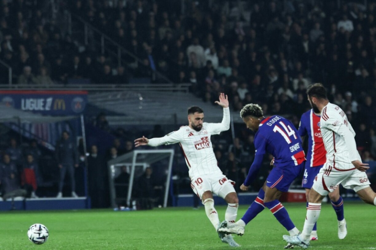 Désiré Doué inscrit le but de la victoire pour le PSG contre Brest, le 10 mai 2026 au Parc des Princes