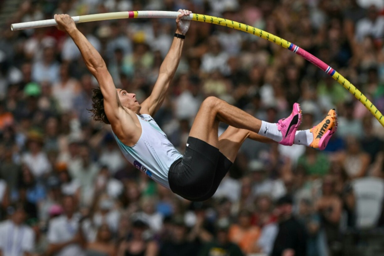 Le perchiste suédois Armand Duplantis, los du meeting de Londres, le 18 juillet 2026