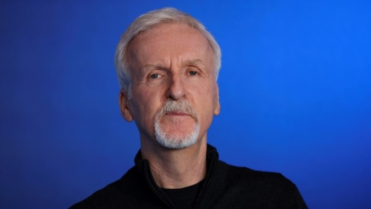 Le réalisateur James Cameron, lors d'une séance photo à Londres le 4 décembre 2022