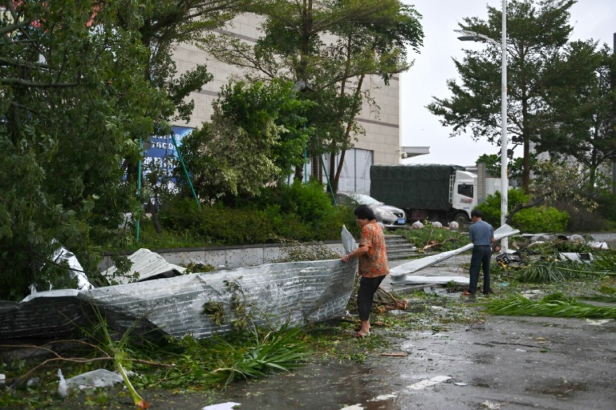 Residents in southern China's Yangjiang are grappling with damaged property and power outages in the immediate aftermath of Typhoon Ragasa, hours after the destructive storm made landfall near the city