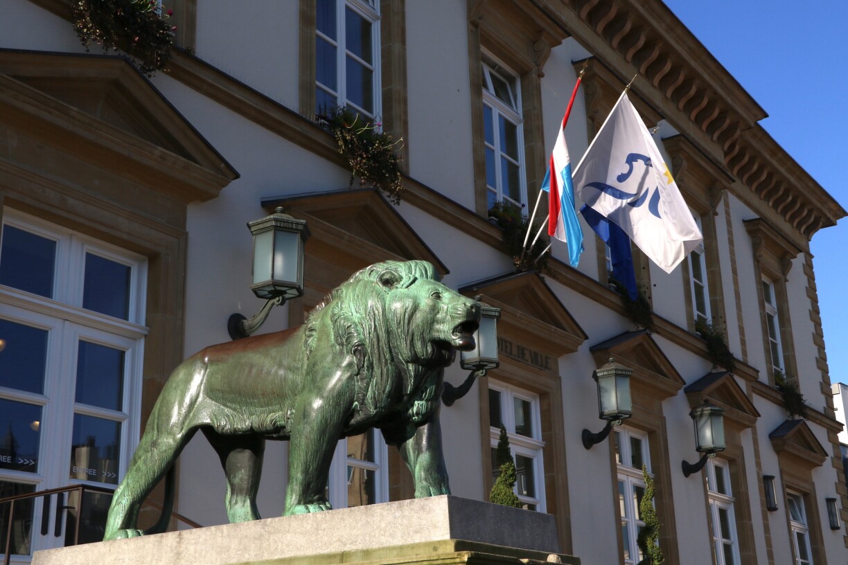 L'hôtel de ville de Luxembourg photographié au mois de mai 2021