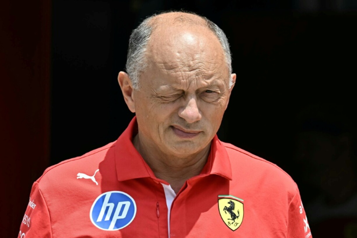 Ferrari boss Frederic Vasseur at the Formula One Bahrain Grand Prix in Sepang