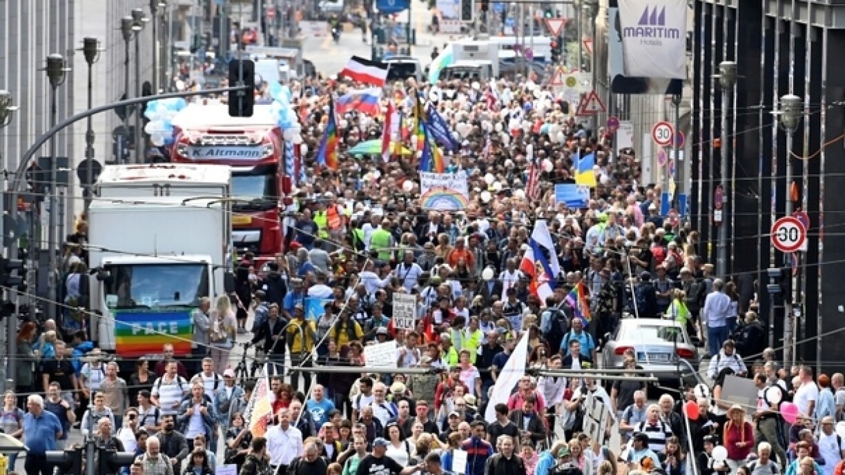 Corona-Demo den 29. August 2020.