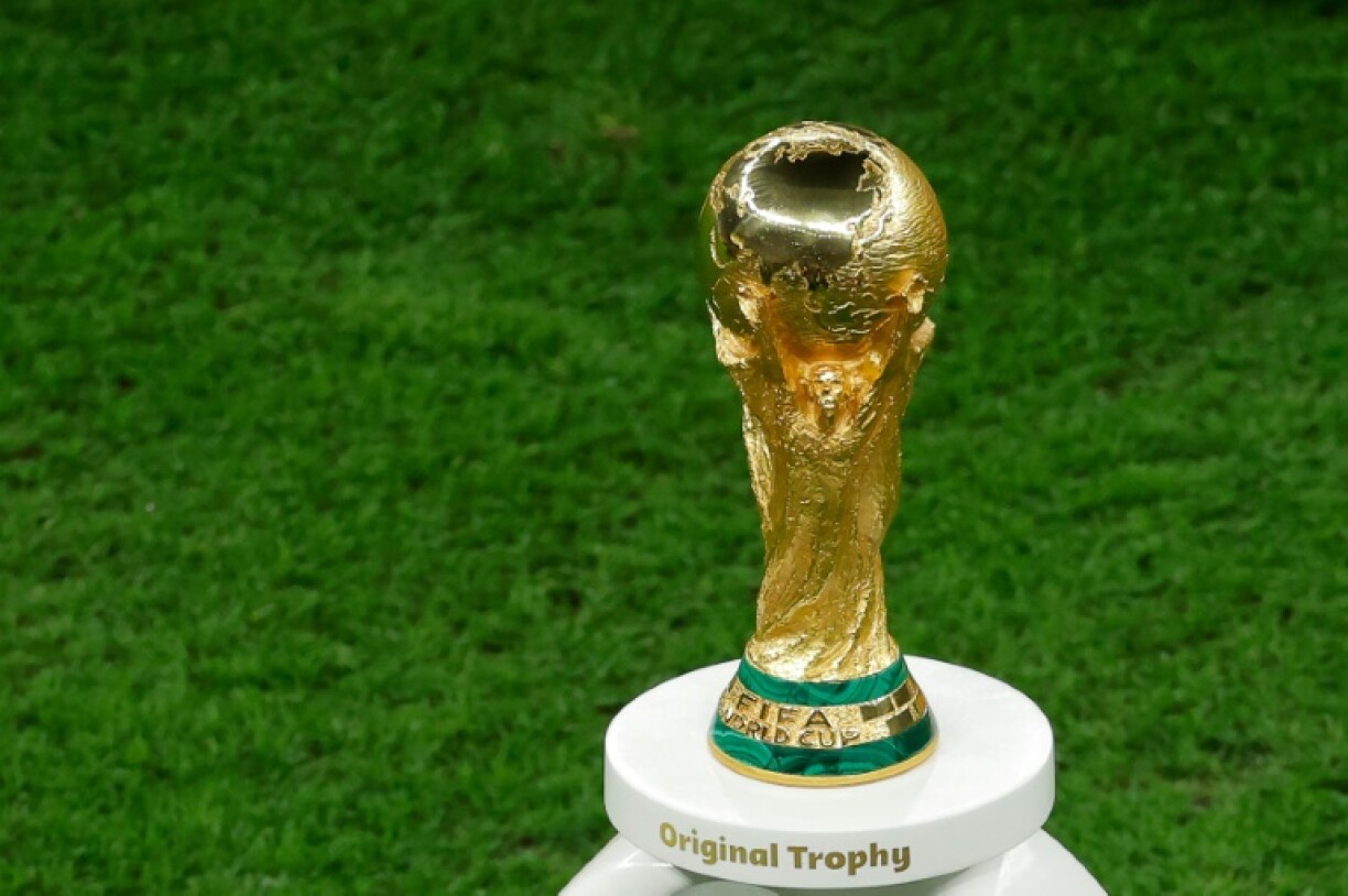 The World Cup trophy