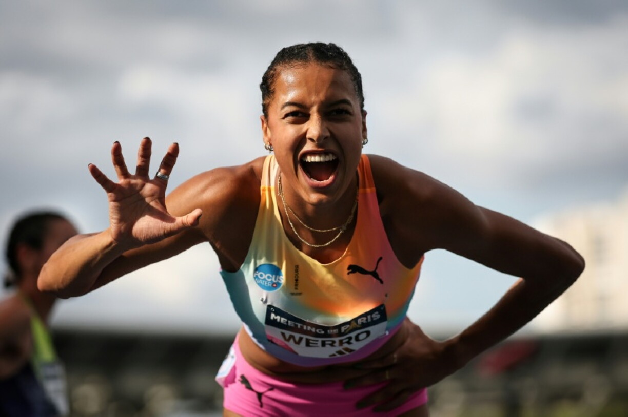 La Suissesse Audrey Werro, victorieuse du 800 m, lors du meeting de Paris au stade Charléty, le 28 juin 2026