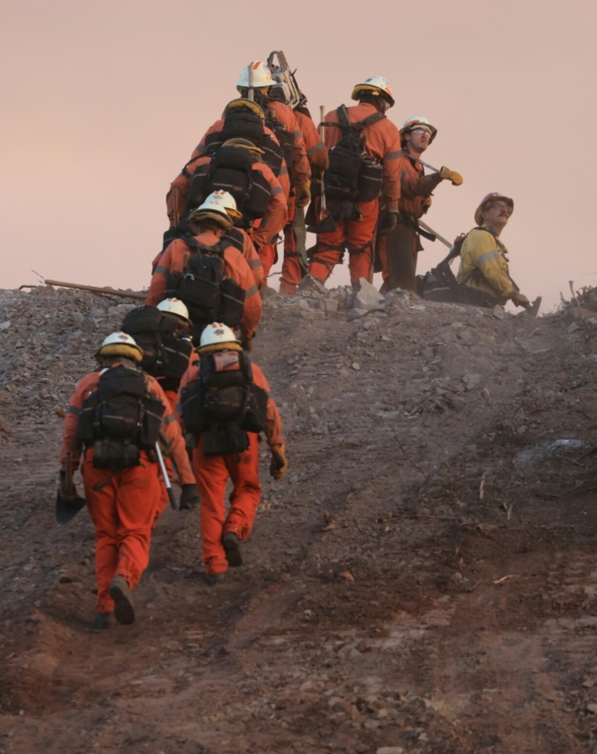 Crews have been tackling the flames from the ground and from the air