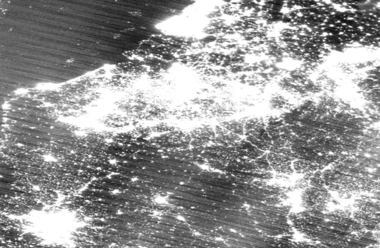 Sur ces images brutes du 26 août 2019, on voit clairement la différence entre les deux régions.