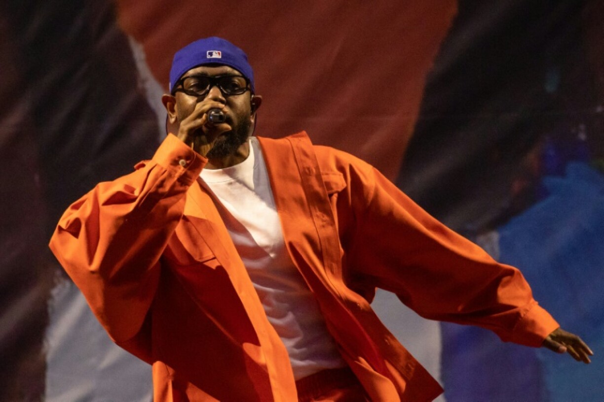 Le rappeur Kendrick Lamar lors d'un festival à New York, aux Etats-Unis, le 11 juin 2023