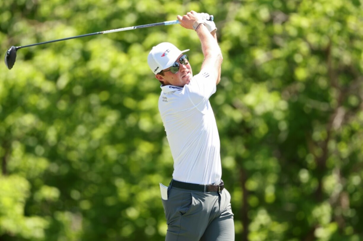 Ben Griffin (pictured) shared the lead in Fort Worth with German Matti Schmid