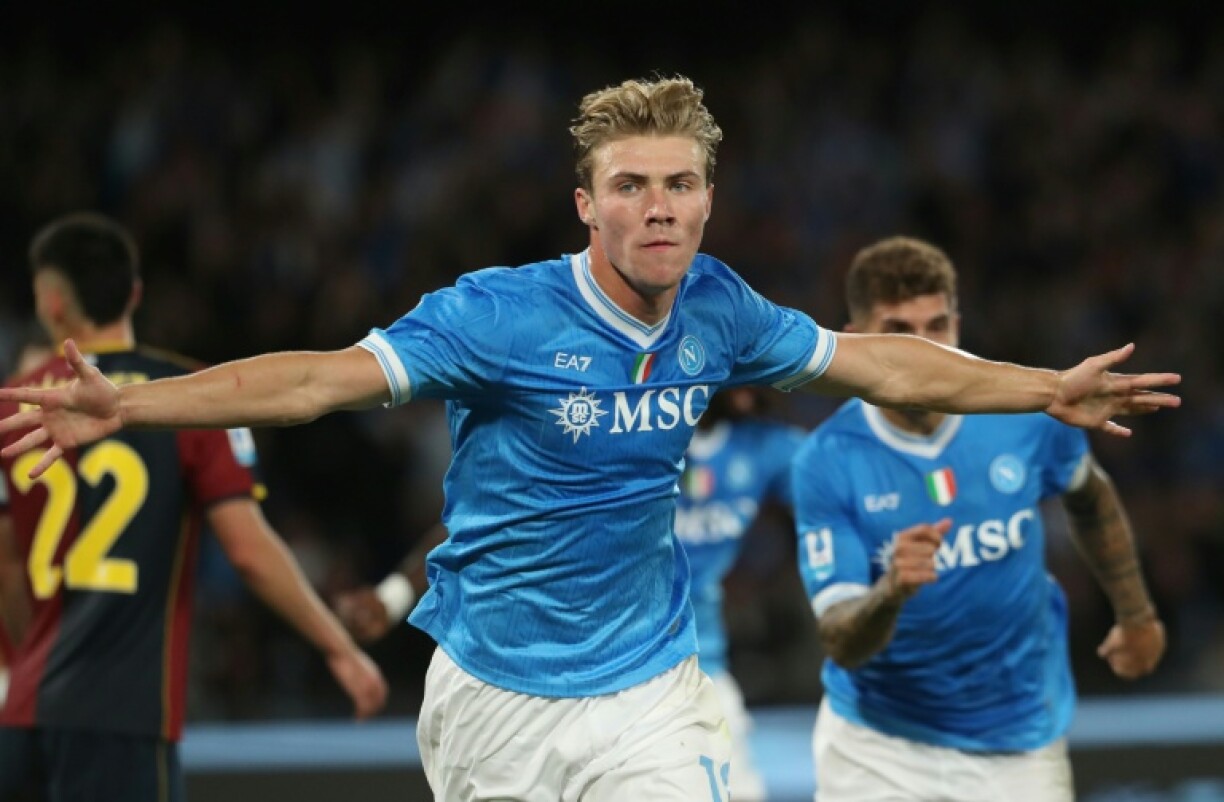 Rasmus Hojlund took his club tally to four goals since moving to Napoli from Manchester United