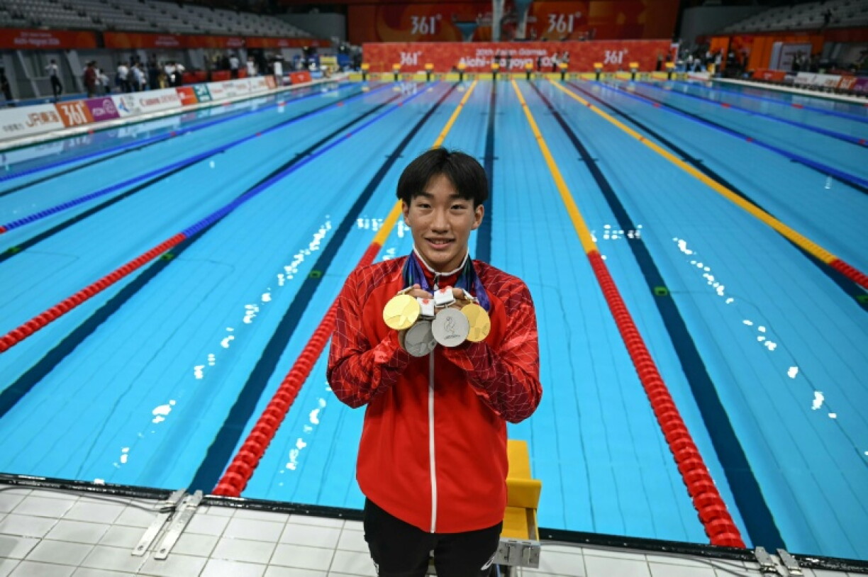 Japan's Shin Ohashi broke a world record in swimming