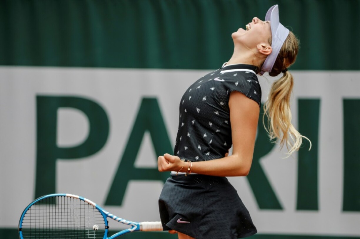Déi eréischt 17 Joer jonk Amerikanerin Amanda Anisimova steet an der Ronn vun de leschten 8.