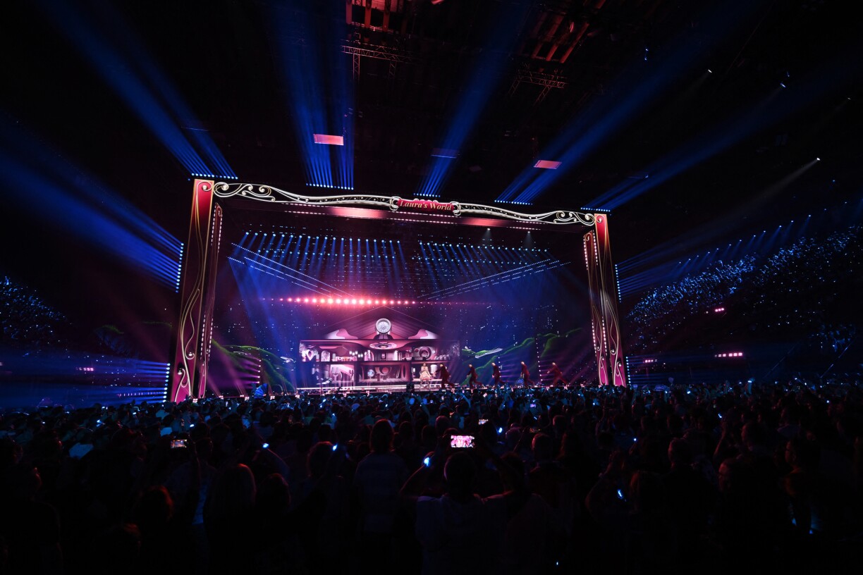 Laura Thorn at the Eurovision 2025 semi-final