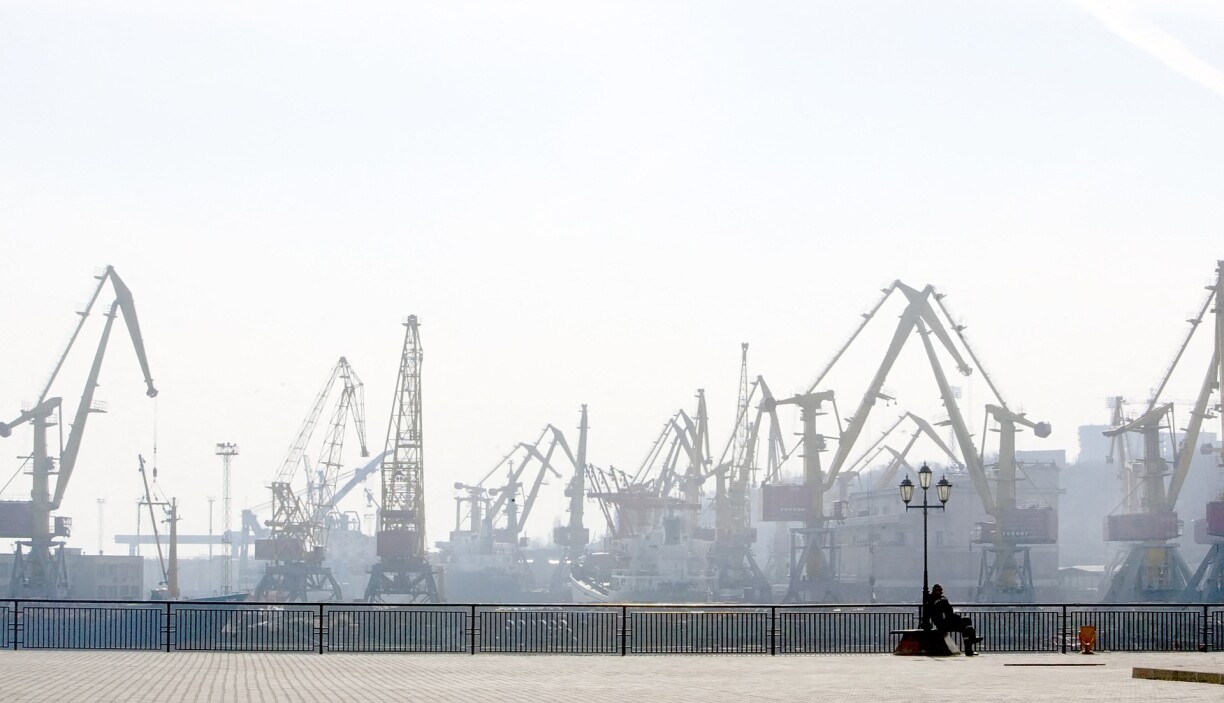 File photo of port of Odessa in 2005.