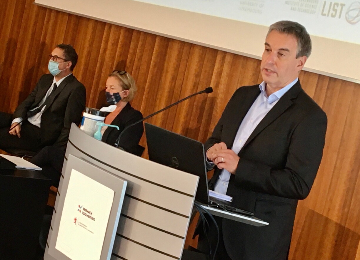 Claude Meisch lors du bilan de la première phase du dépistage à grande échelle.