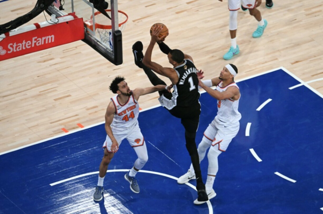Victor Wembanyama and the San Antonio Spurs take on the New York Knicks in the 2026 NBA Finals